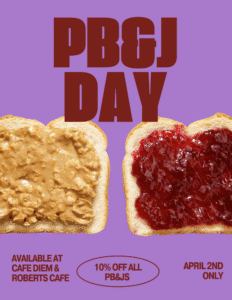 Graphic promoting PB&J Day