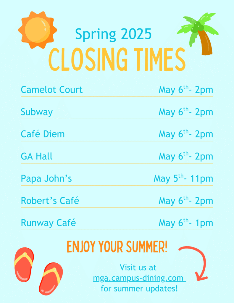 Closing times