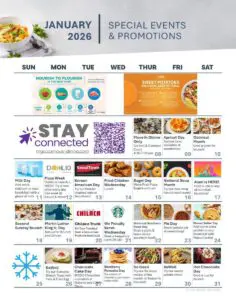 January Dining Calendar