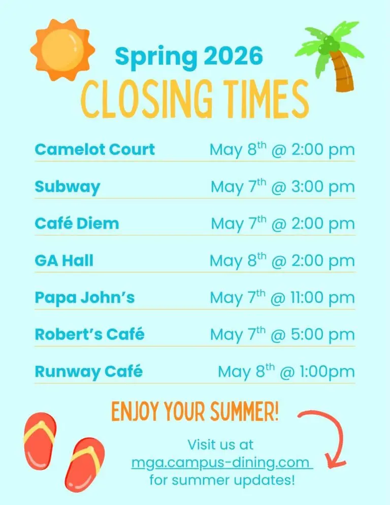 Summer Closing Hours