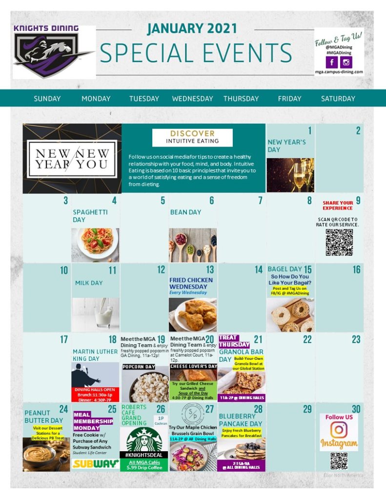 Special Events Calendar Middle State University Aladdin