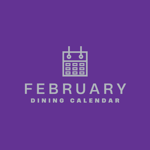 GA Hall February Dining Calendar