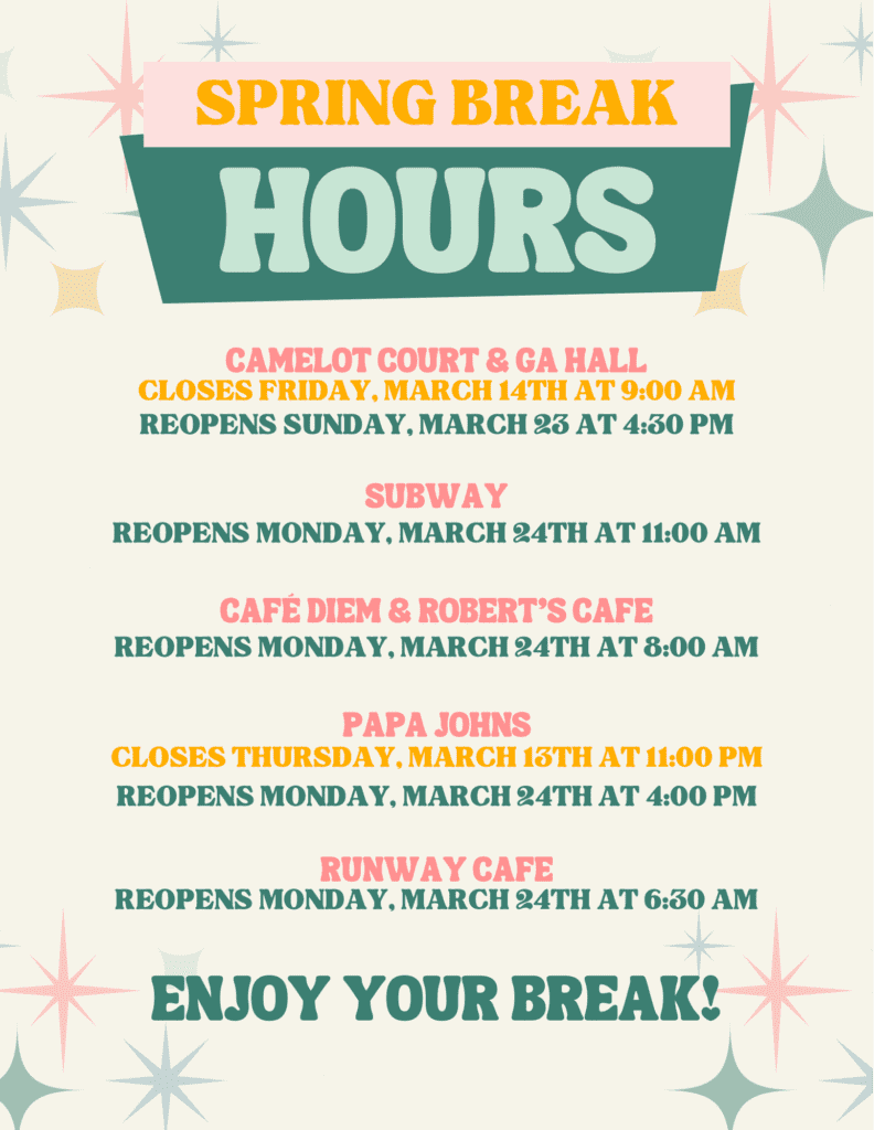 Spring Break 2025 Adjusted Hours