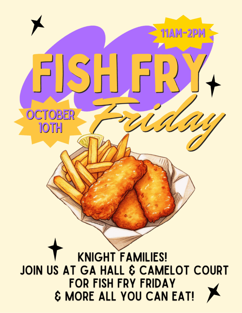 Fish Fry Friday- 10/10 Family Day @ MGA